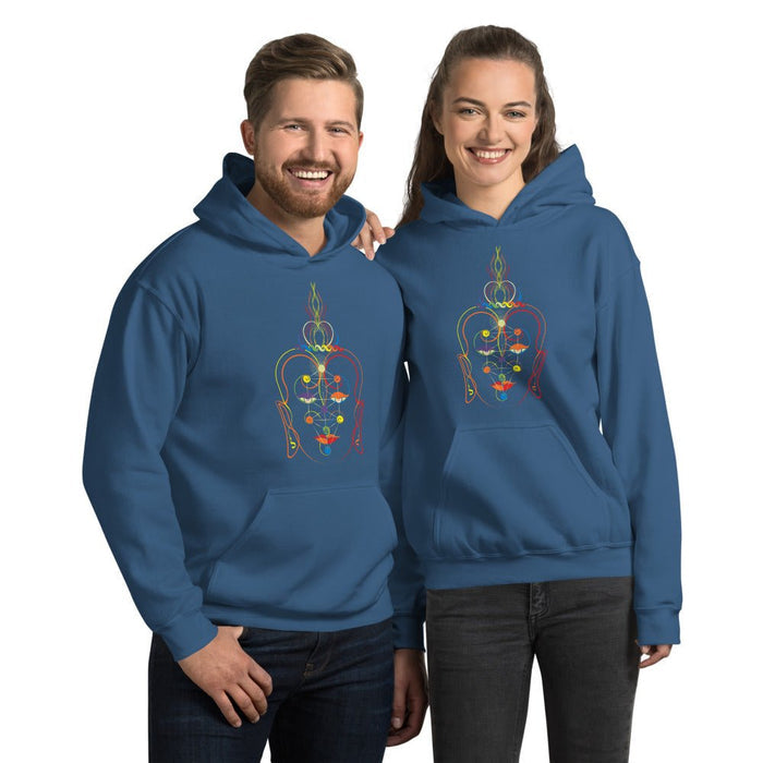 Rainbow Buddha Hoodie Choice of Colors — Image 6 by Symbolika