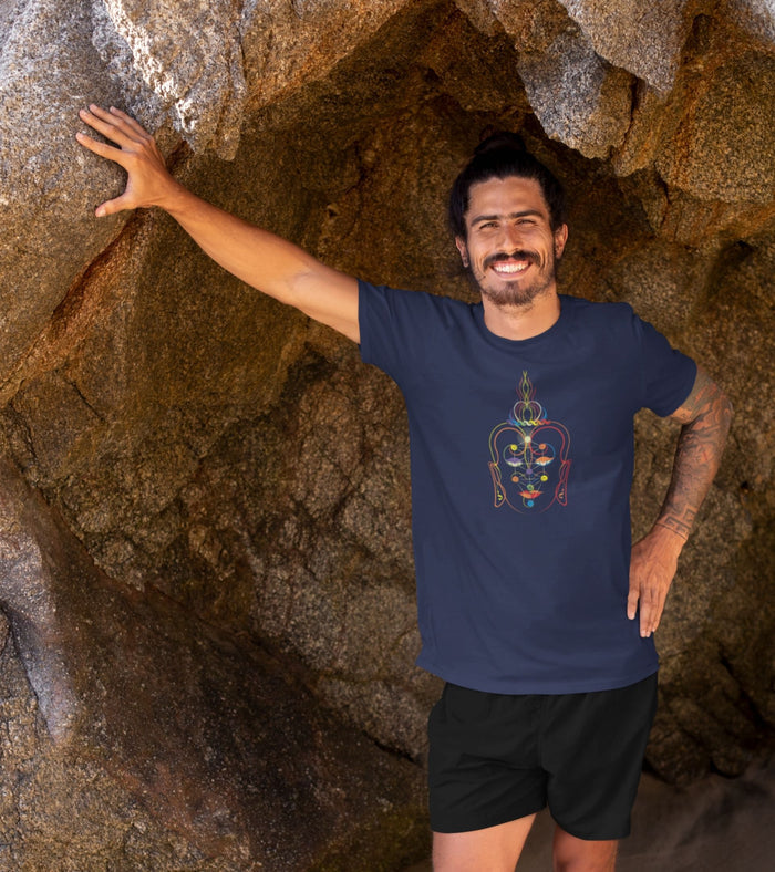 Rainbow Buddha T-Shirt Choice of Colors — Image 4 by Symbolika