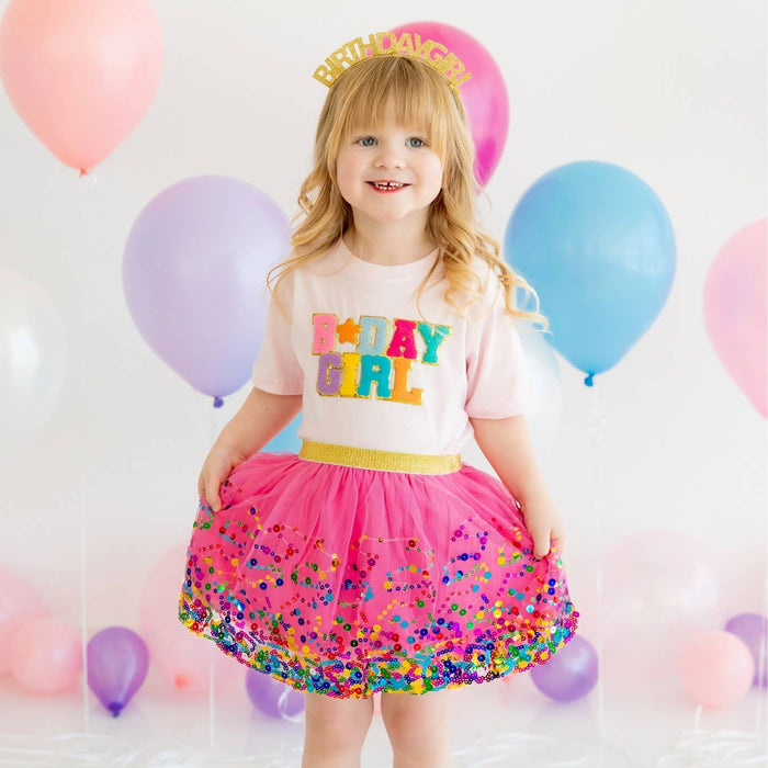 Raspberry Confetti Tutu - Dress Up Skirt - Kids Tutu - Birthday Tutu