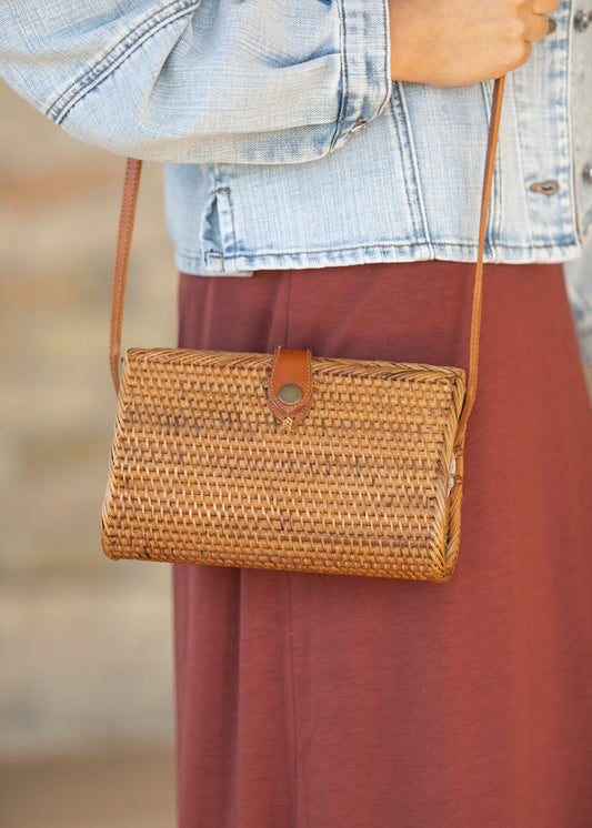 Rattan Bag Crossbody Accessory