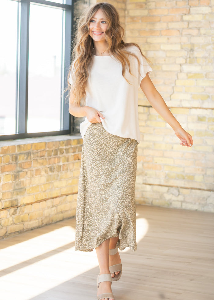 Rolled Seam Knit Sweater Tee FF Tops