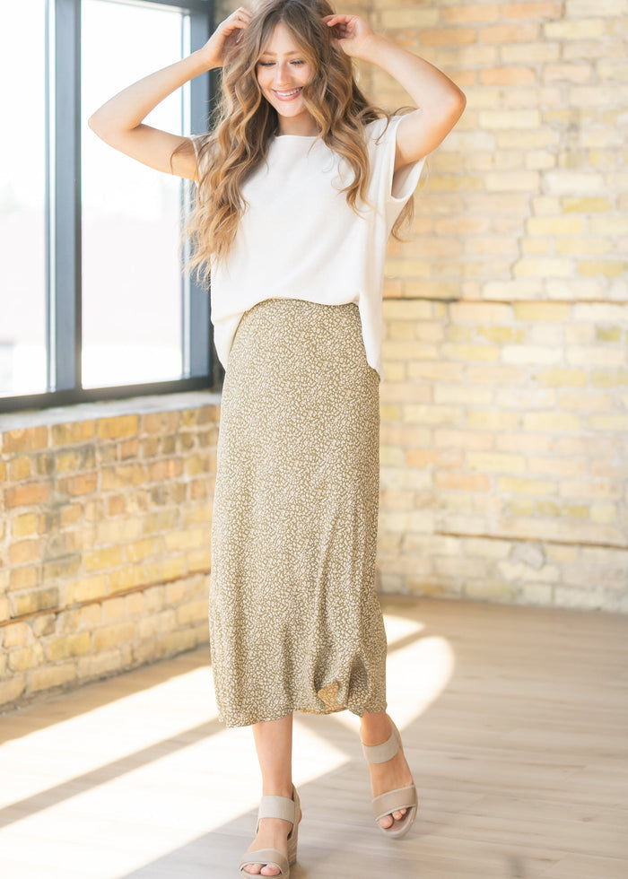 Rolled Seam Knit Sweater Tee FF Tops