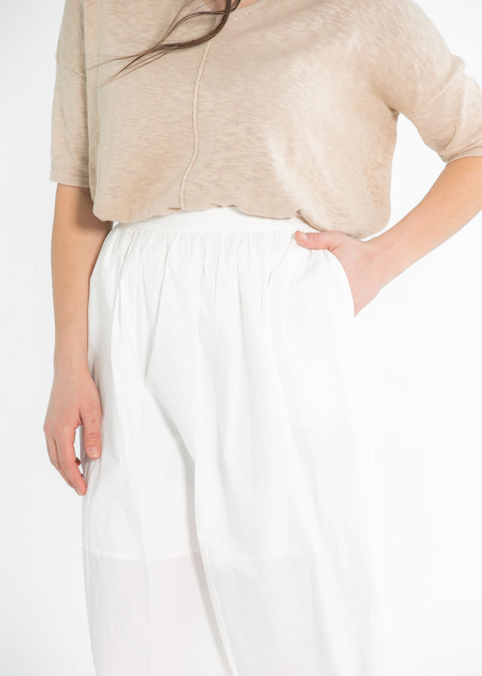 Taye Ivory A-line Midi Skirt FF Skirts