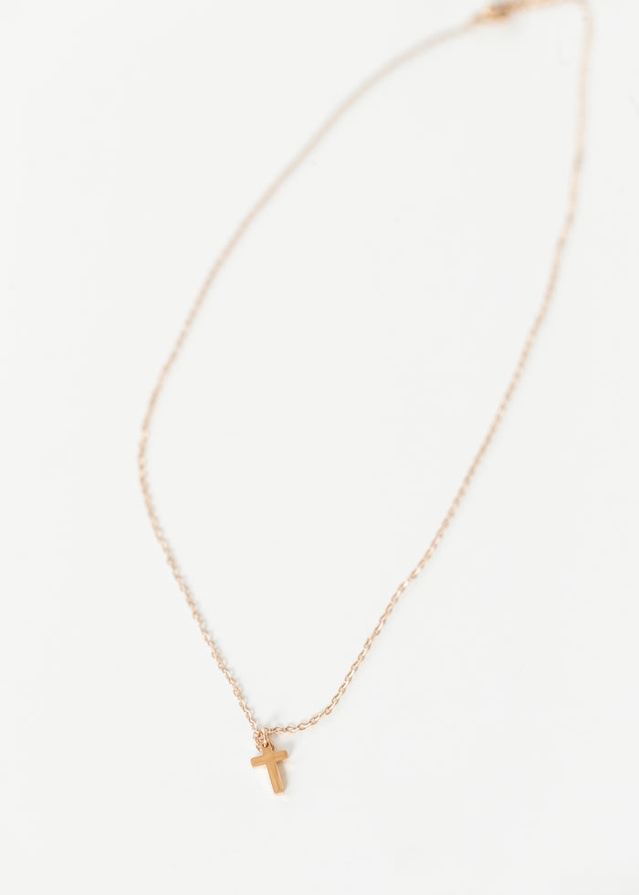 Rose Gold Cross Necklace Accessories