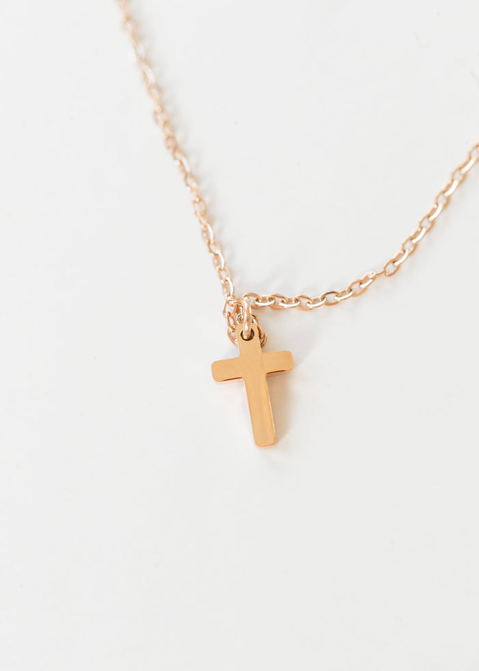Rose Gold Cross Necklace Accessories