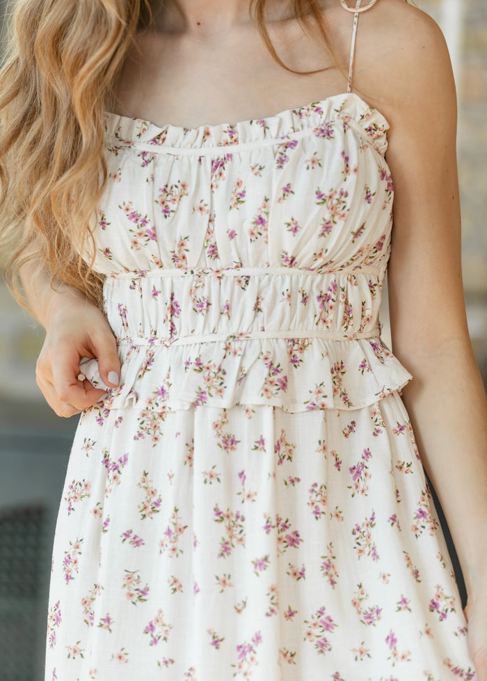 Sadie & Sage® Bouquet Sweetheart Midi Dress FF Dresses