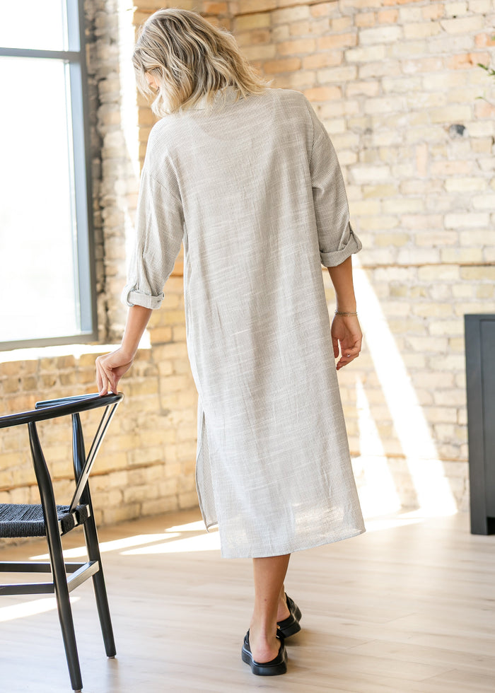 Mojave Duster Shirt Midi Dress FF Dresses