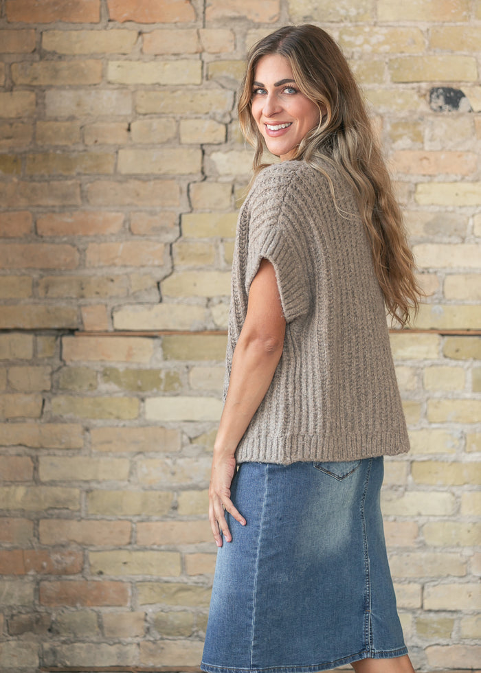Sage the Label® Granger Turtleneck Sleeveless Sweater FF Tops