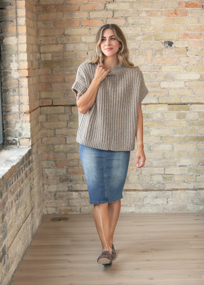 Sage the Label® Granger Turtleneck Sleeveless Sweater FF Tops