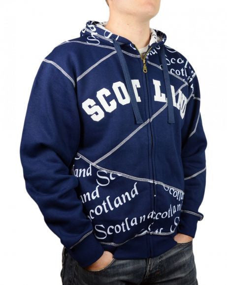 Scotland Zip Hooded Top