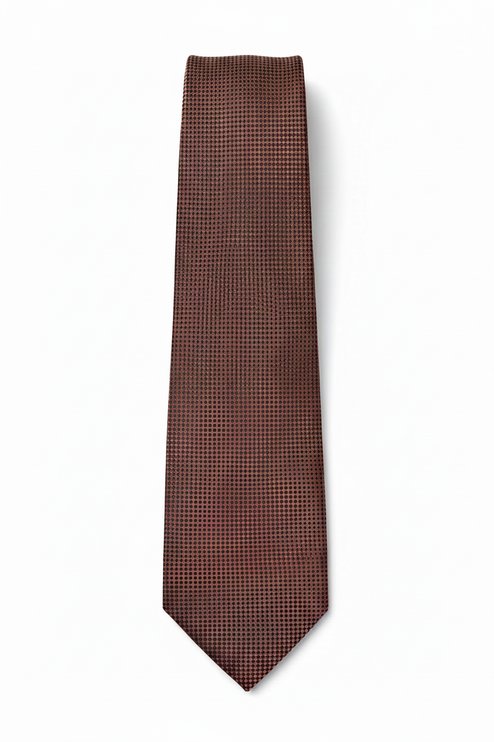 Red Self-Pattern Tie