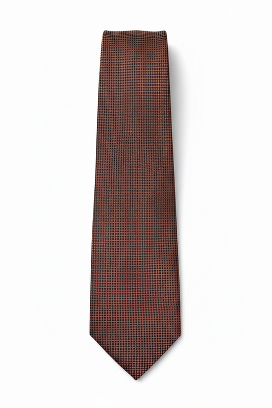 Red Self-Pattern Tie