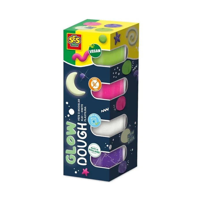 SES Creative Feel Good Glow Dough 4x90g - ebebek