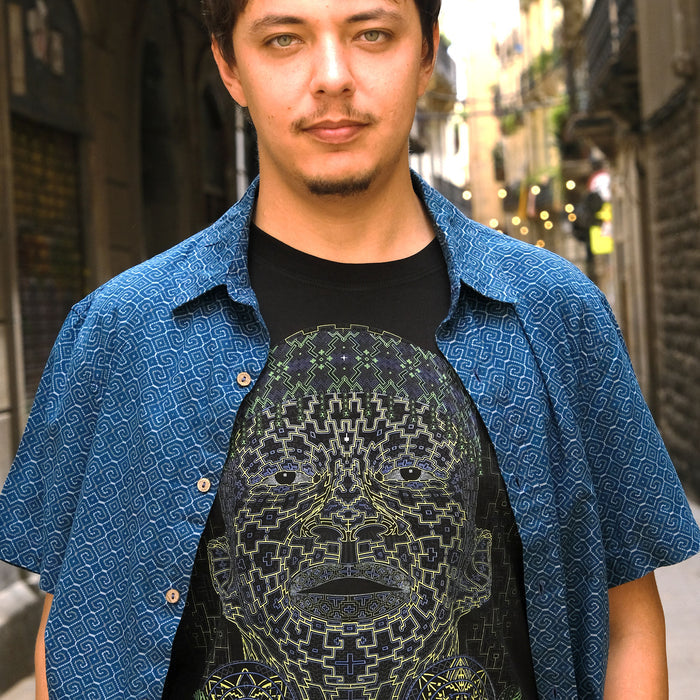 Shamanico T-Shirt Black — visionary art by Symbolika