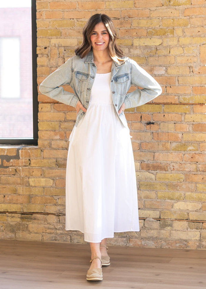 Shea Light Wash Lightweight Denim Jacket IC Layering Essentials