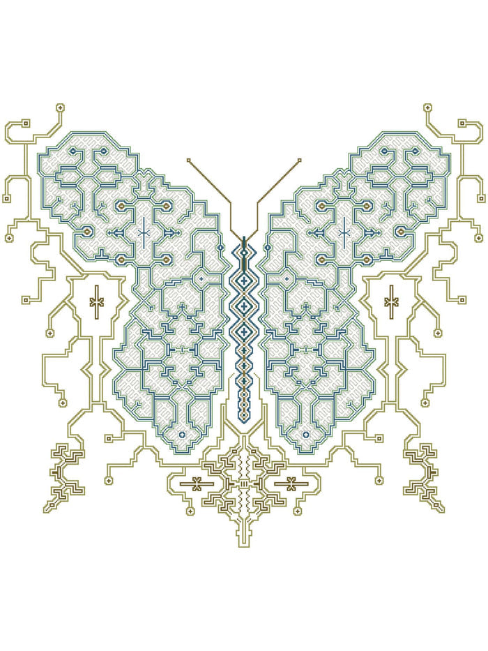 Shipibo Butterfly T-Shirt — Image 2 by Symbolika