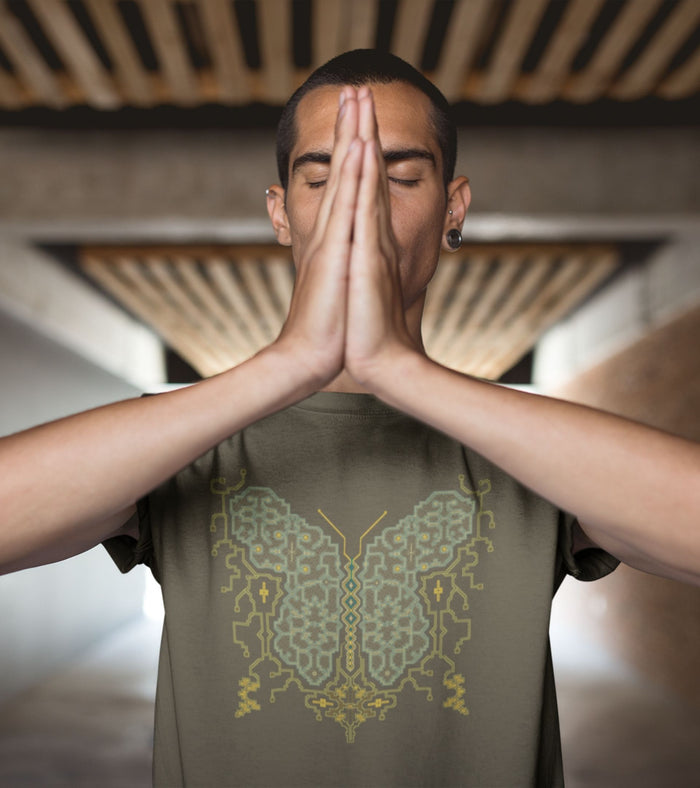 Shipibo Butterfly T-Shirt Choice of Colors — Image 3 by Symbolika