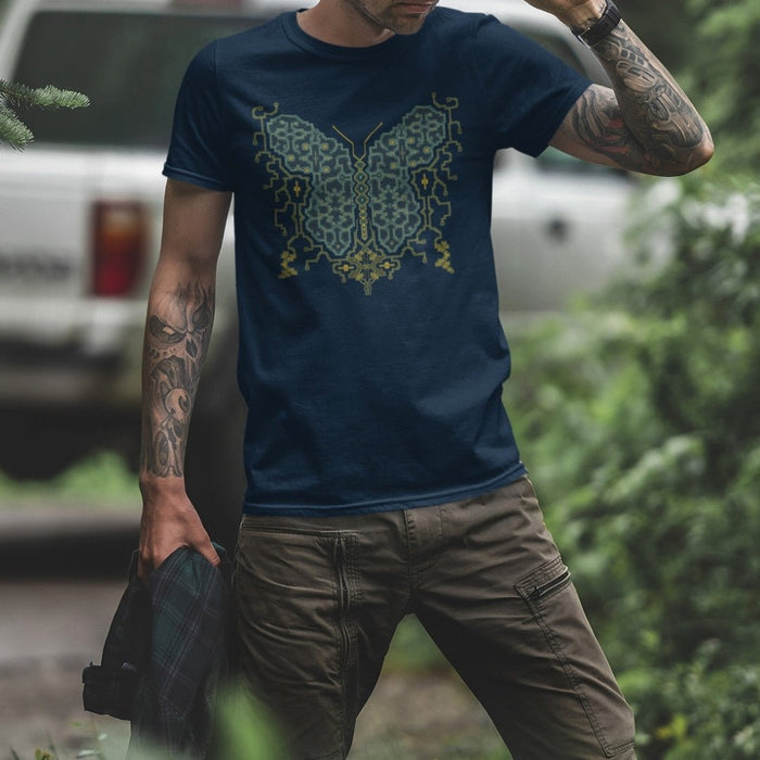 Shipibo Butterfly T-Shirt Choice of Colors — Image 4 by Symbolika