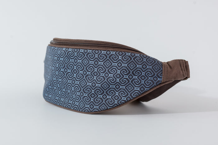 Shipibo-Conibo Lava Grey Fanny Pack - Grey