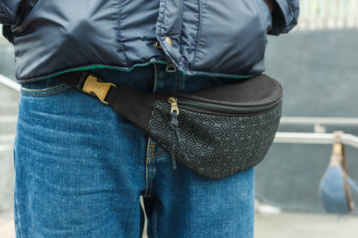 Shipibo-Conibo Mono Fanny Pack - Black