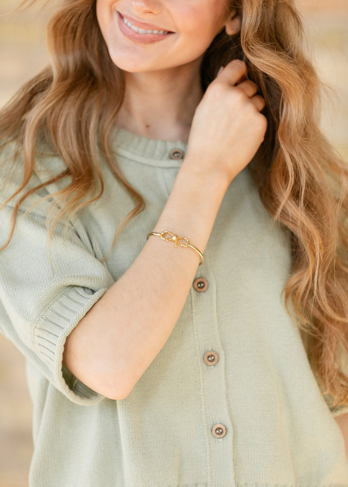 Short Sleeve Button Down Light Olive Cardigan FF Layering Essentials