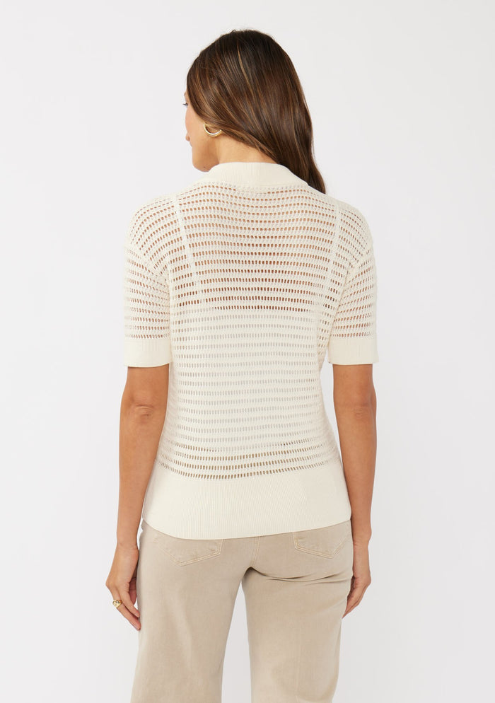Short Sleeve Henley Top