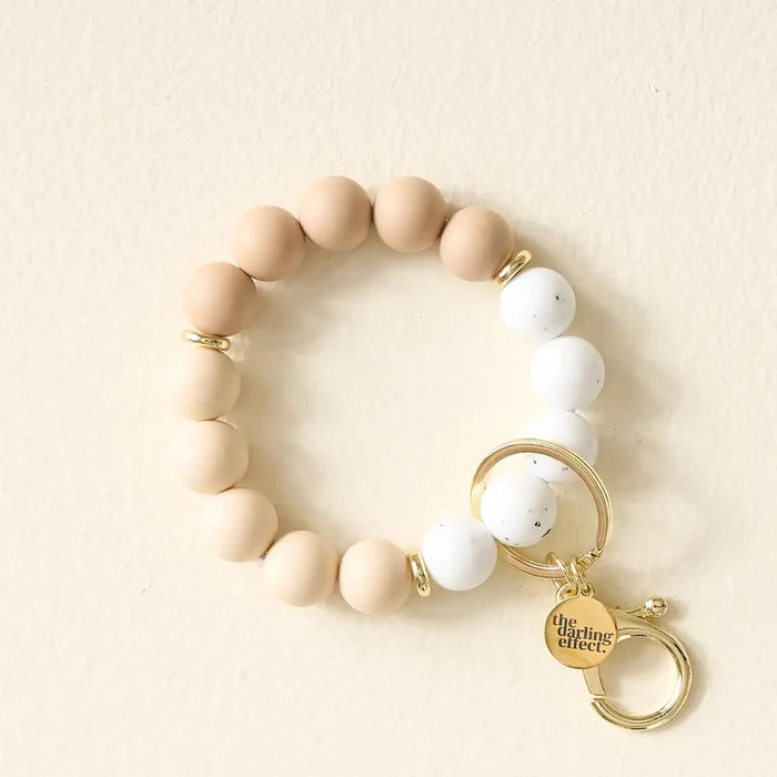 Silicone Beaded Keychain Wristlet Gifts