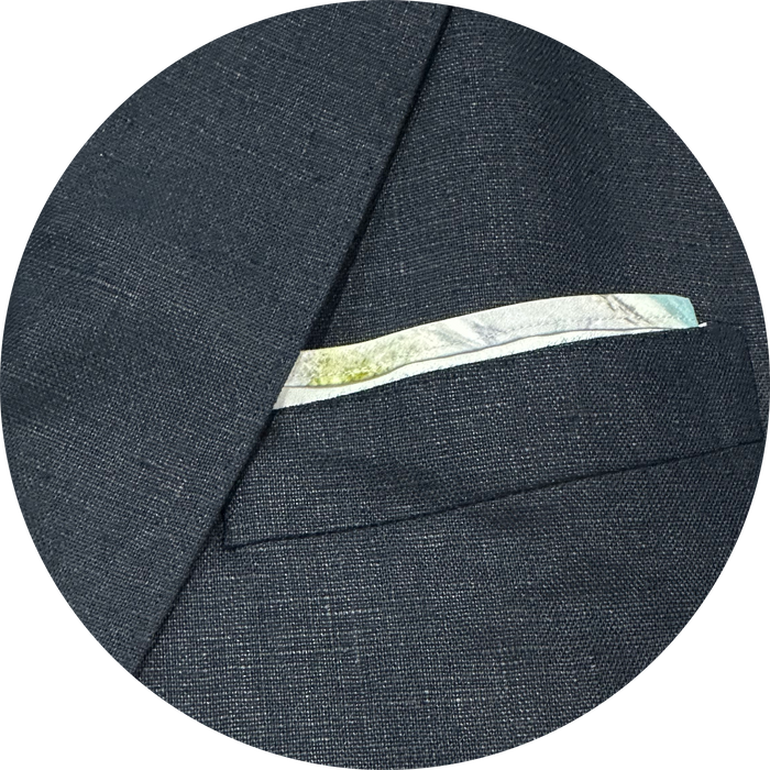 SL7 Abram Navy-Linen Suit