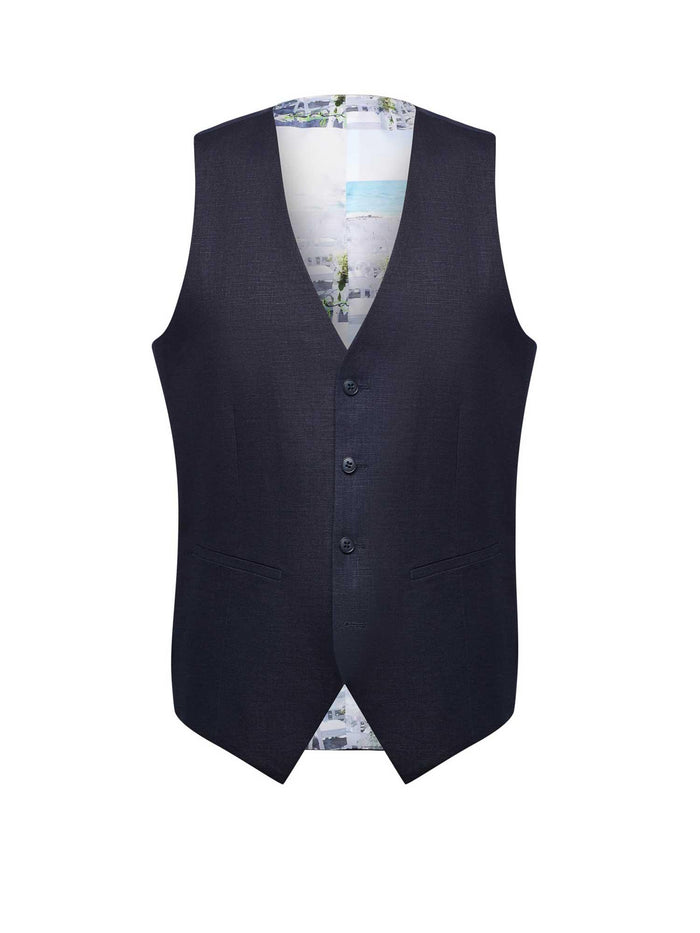 Abram Navy - SL7 - Linen Suit - Harrys for Menswear