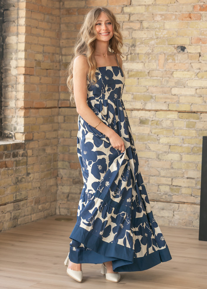 Sleeveless Ruffle Floral Maxi Dress - FINAL SALE FF Dresses