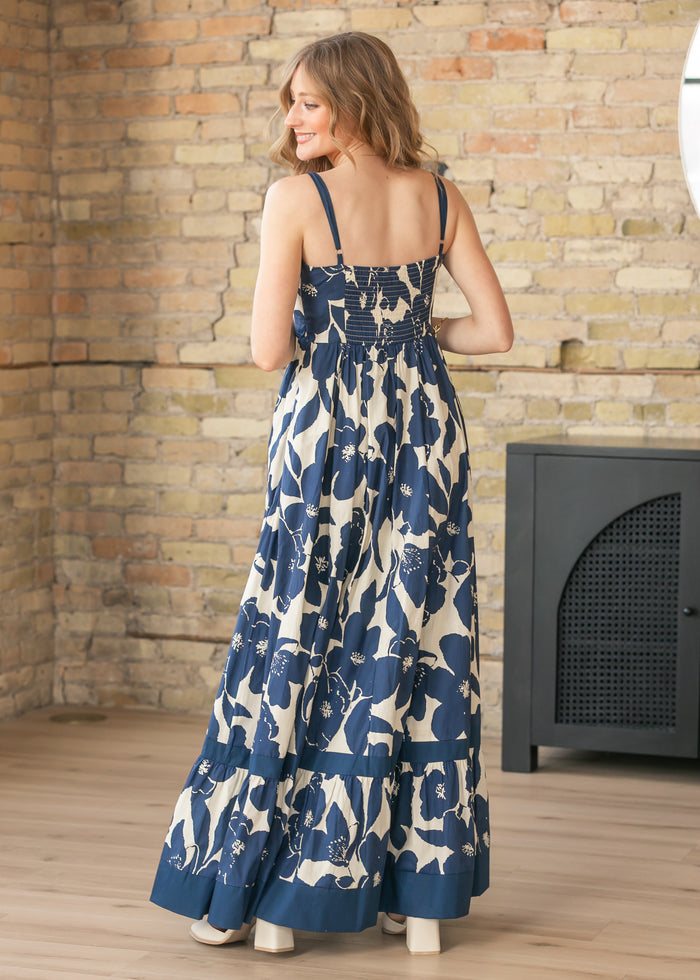 Sleeveless Ruffle Floral Maxi Dress - FINAL SALE FF Dresses