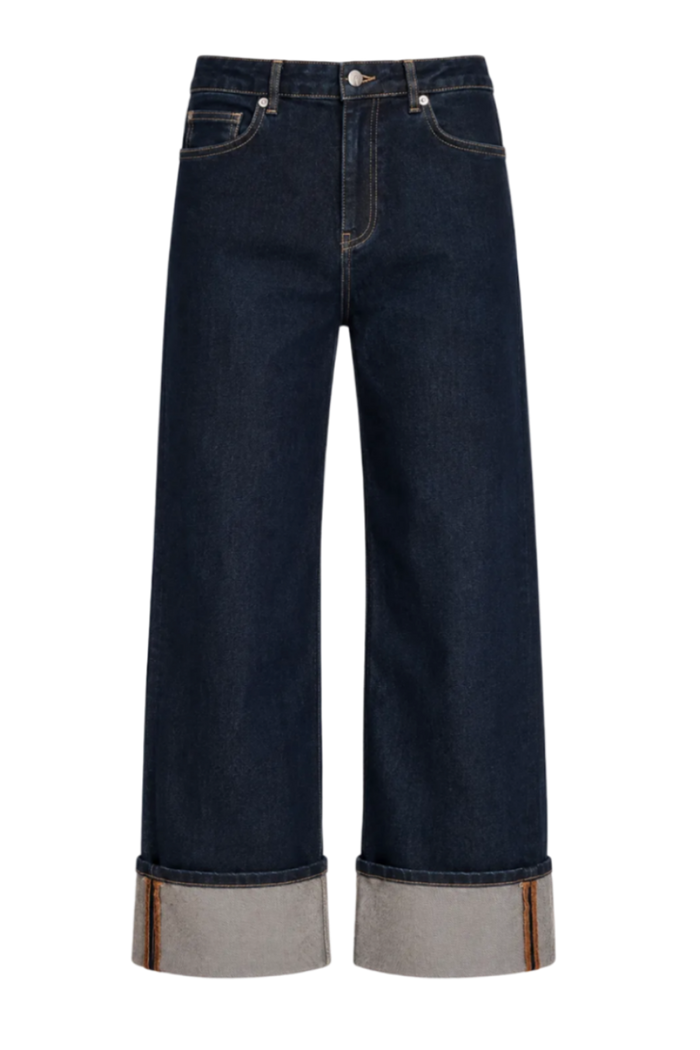 Frances Valentine Smarty Cuffed Jean in denim