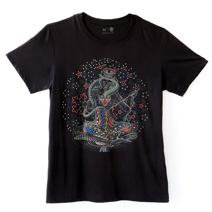 Song Weaving T-Shirt Black — Image 6 by Symbolika