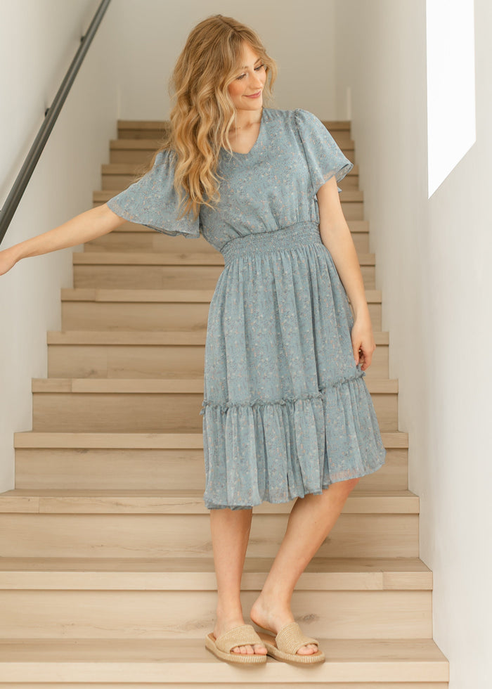 Sophie Floral Midi Dress IC Dresses