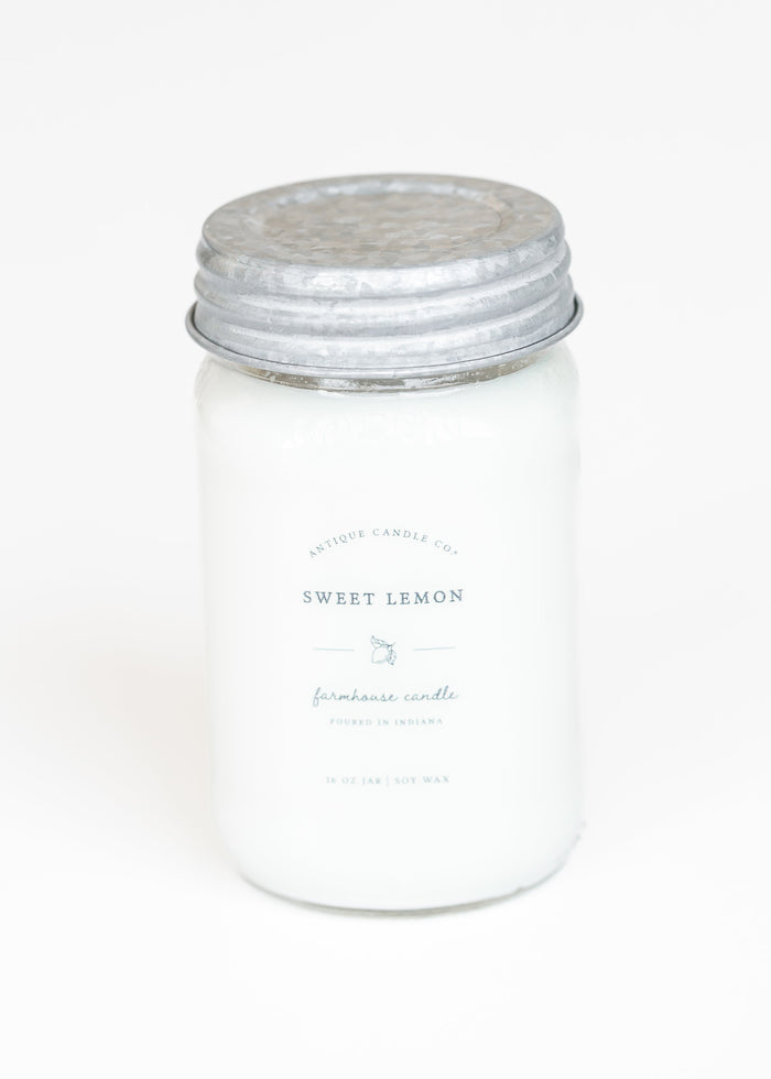 Soy Wax Mason Jar Candle 16oz Accessories