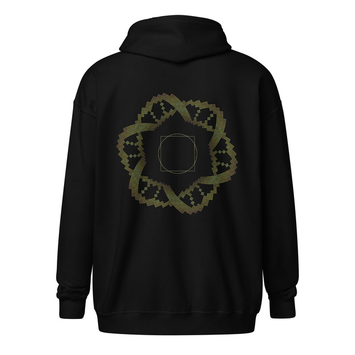 Square in a Circle Hoodie Choice of Colors — Image 5 by Symbolika