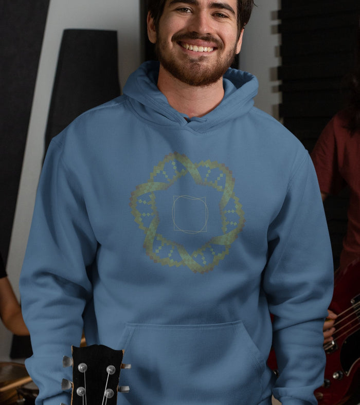 Square in a Circle Hoodie Choice of Colors — Image 5 by Symbolika