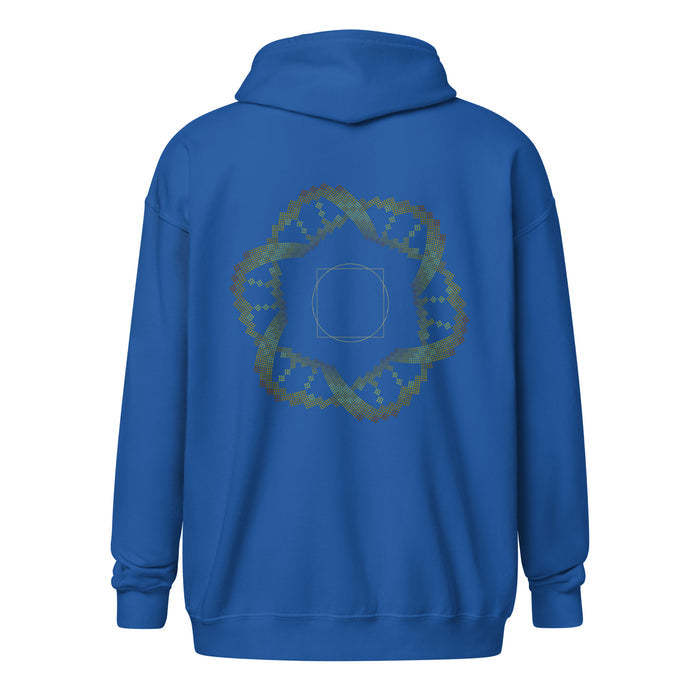 Square in a Circle Hoodie Choice of Colors — Image 6 by Symbolika