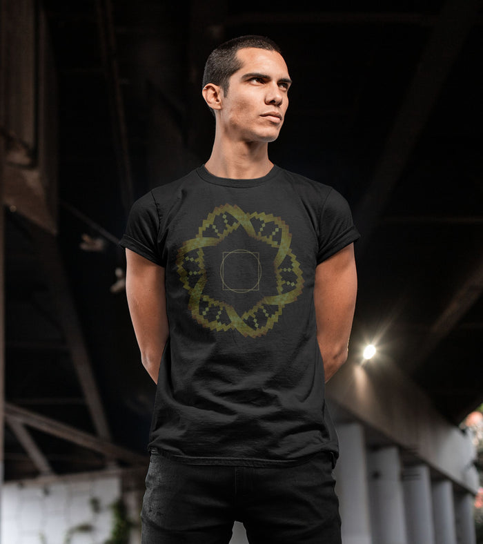 Square in a Circle T-Shirt Choice of Colors — visionary art by Symbolika