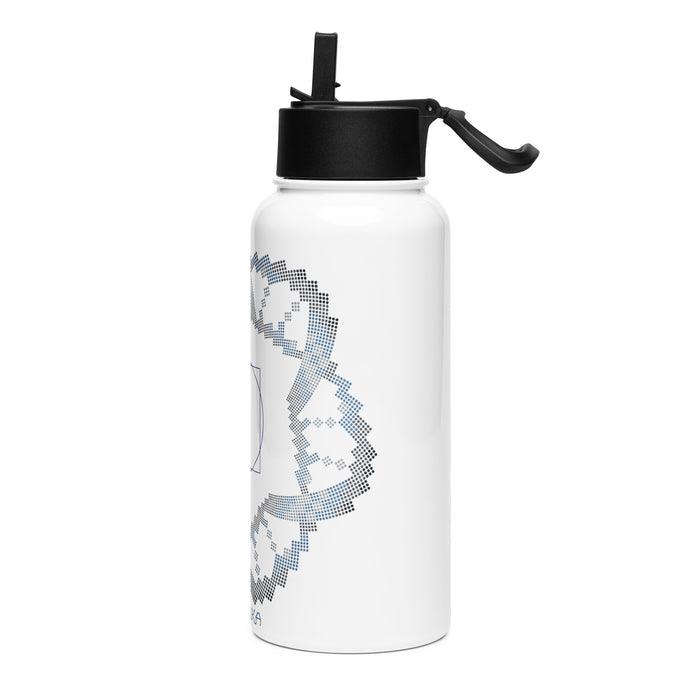 Square in a Circle Water Bottle — Image 2 by Symbolika