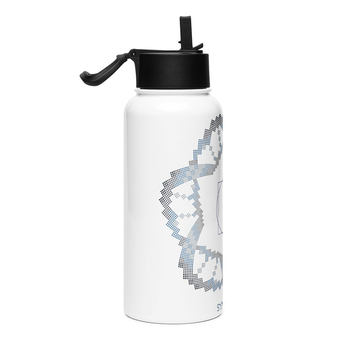 Square in a Circle Water Bottle — Image 3 by Symbolika