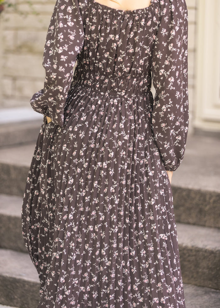 Square Neck Floral Maxi Dress FF Dresses