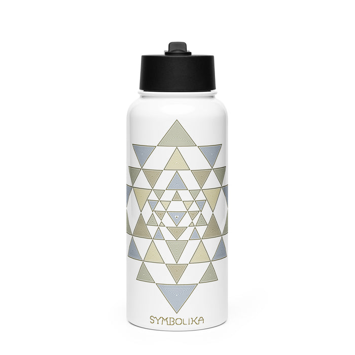 Sri Yantra Water Bottle — visionary art by Symbolika