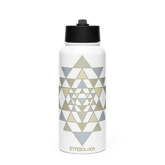 Sri Yantra Water Bottle — visionary art by Symbolika