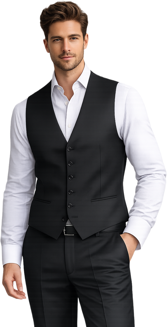 SSA8- Black Saul Waist Coat