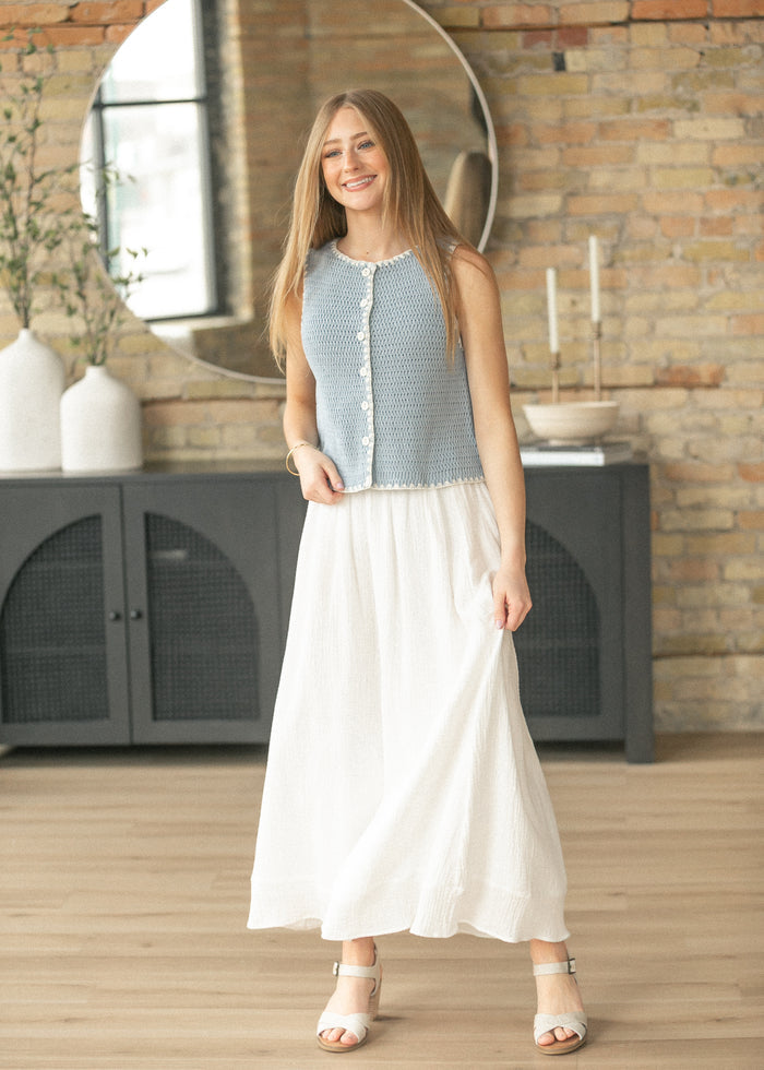 Steve Madden® Annya Sweater Vest FF Layering Essentials