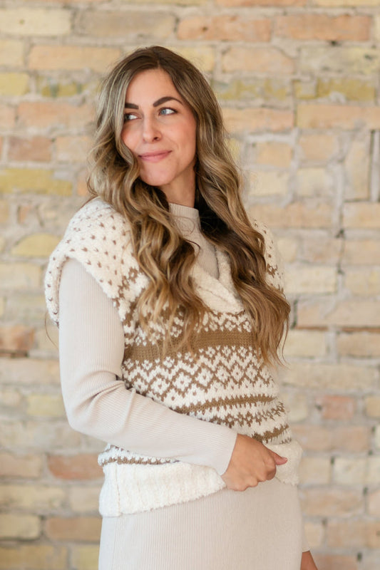 Steve Madden® Paulie Sweater Vest FF Layering Essentials