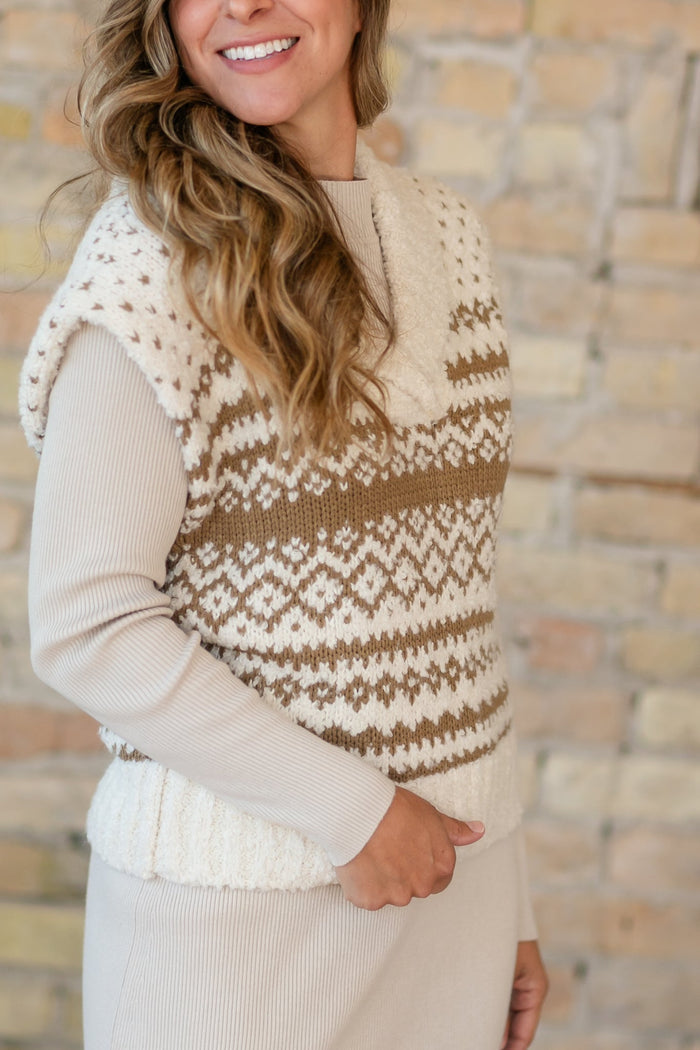 Steve Madden® Paulie Sweater Vest FF Layering Essentials