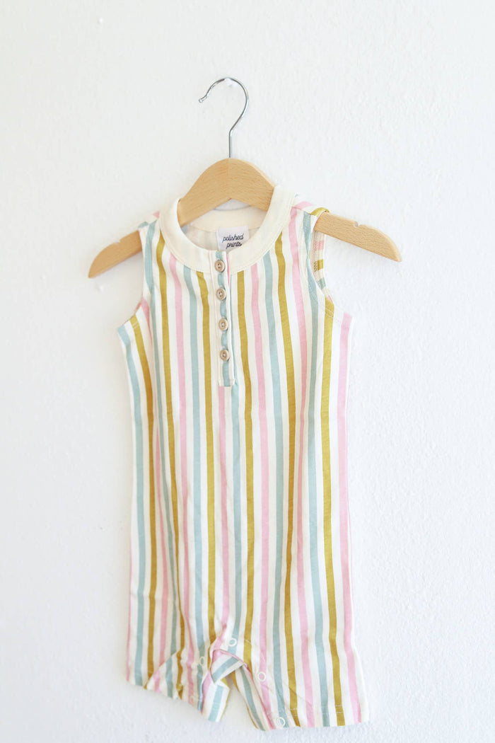 Striped Baby Romper