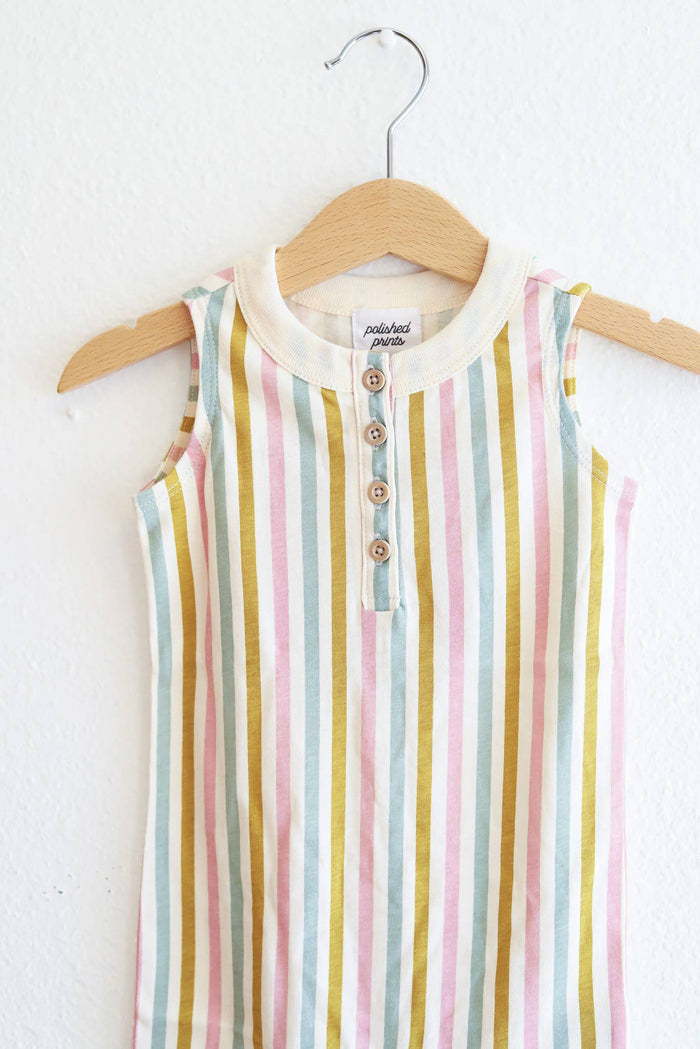 Striped Baby Romper